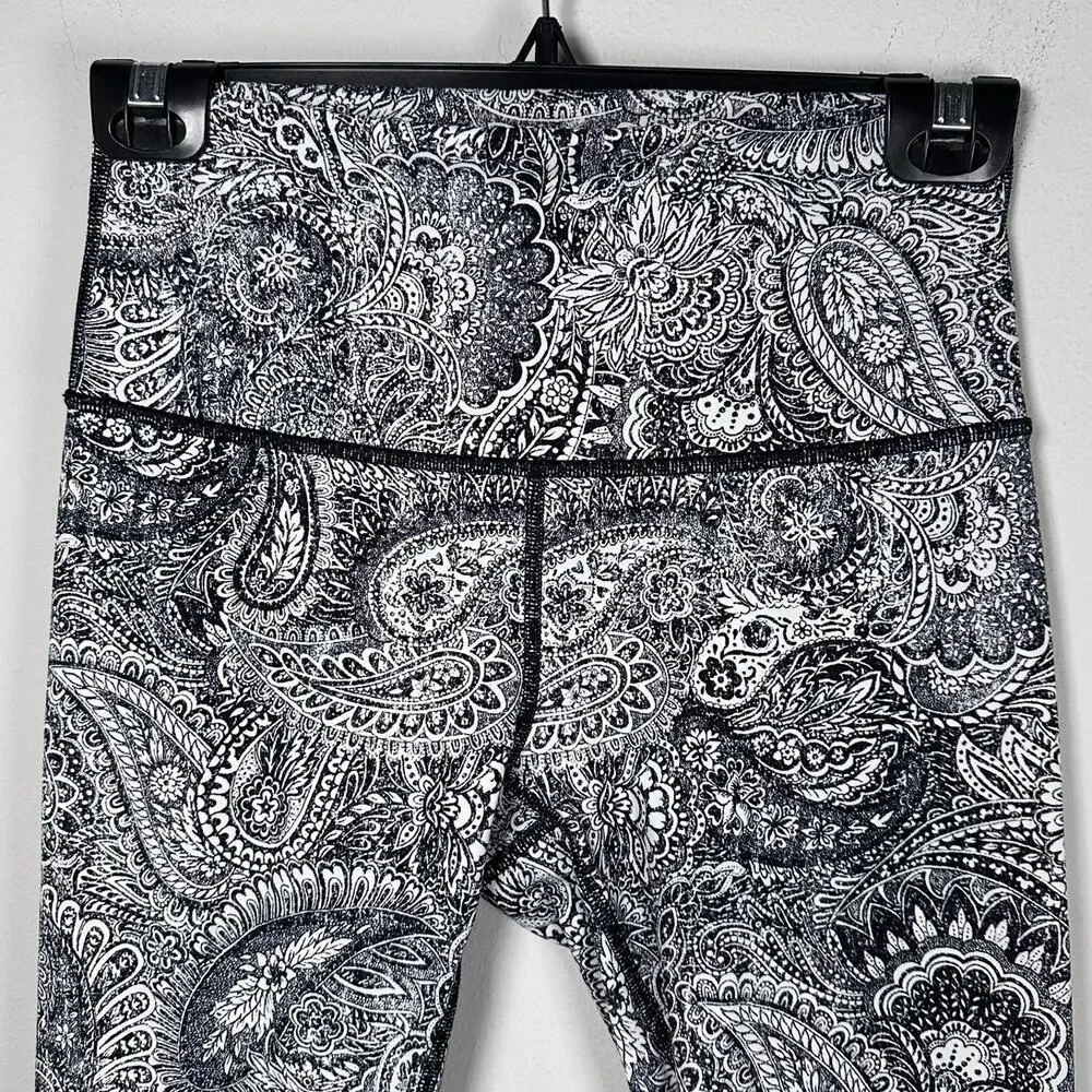 lululemon athletica Black & White Paisley High-Rise Leggings